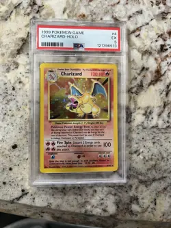 1999 POKEMON GAME #4 CHARIZARD-HOLO PSA 5 - Image 2