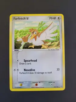 Farfetch'd (Secret Rare) 107/106 Emerald Holo 2005 Pokemon TCG swirl - Image 1