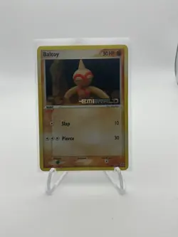 Pokemon TCG Baltoy EX Emerald 43/106 Reverse Holo Common Mint Yuka Morii Stamped - Image 1