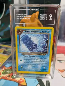 Pokemon Card - Dark Omanyte 37/105 TAG 9 *Tomokazu Komiya Artist* - Image 1