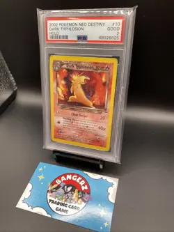 2002 Pokemon Neo Destiny Dark Typhlosion Holo 10/105 PSA 2 POP 29! - Image 2