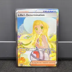 Pokemon TCG Lillie's Determination Mega Evolution Card 184/132 SIR English - Image 1