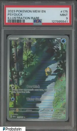 2023 Pokemon Scarlet & Violet Card 151 MEW EN #175/165 Psyduck PSA 9 MINT - Image 1