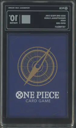 2025 One Piece Chinese Promo Cards Nami OP09-050 PCG 10 PRISTINE+ - Image 2