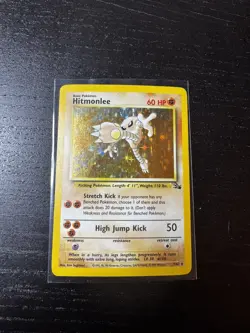Vintage Pokemon Card Lot - 3 holo - Muk, Hitmonlee, Kabutops, 1st ed fossil. - Image 4