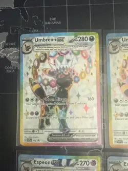 UMBREON AND ESPEON EX PRISMATIC EVOLUTIONS 175 & 176 PROMO CARDS SET OF 4 - Image 4