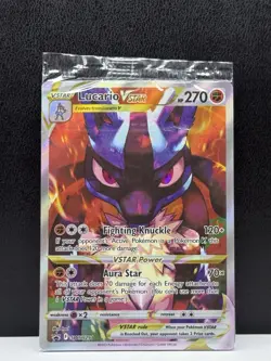Pokemon TCG Sword & Shield Lucario VSTAR Sealed Black Star Promo Card SWSH291 - Image 1