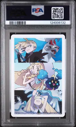 2017 POKEMON PLAYING CARDS LILLIE GLADION & LUSAMINE QUEEN OF HEARTS PSA 10 - Image 2
