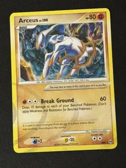 Arceus lv. 100 AR8 - Platinum Arceus Holo Rare - Pokemon Card TCG - LP - Image 1