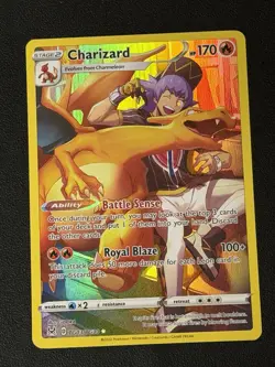 Pokemon TCG Charizard Trainer Gallery Holo Ultra Rare Card TG03/TG30 Lost Origin - Image 1