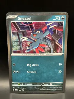 Sneasel 020 - Pokemon Mega Evolution Black Star Promo Card - NM - Image 1