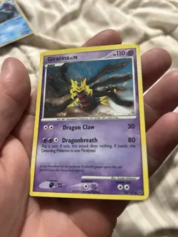 Pokemon Giratina TCG LV. 70 Platinum Holo Card 28/127 Cosmos Holo Rare - Image 1