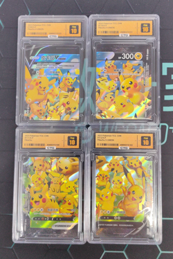 DJR 10 Pikachu V-Union 111/S-P Sword & Shield Promo Cards Holo Chinese LOT4 - Image 1