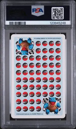 1998 POKEMON STADIUM BLUE VERSION PLAYING CARDS JACK OF SPADES SQUIRTLE PSA 10 - Image 2