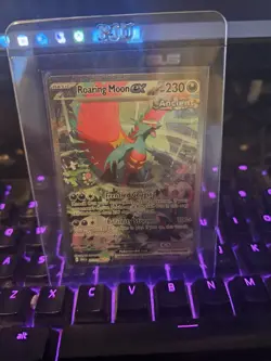 Roaring Moon EX 251/182 Paradox Rift Special Illustration Rare Card Pokemon NM+ - Image 1