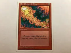 MTG 4th Edition RED ELEMENTAL BLAST LP (9726) Graded Power - Image 1