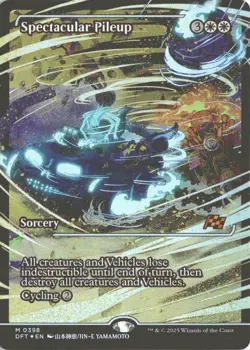 MTG Spectacular Pileup (0398) *Foil* Showcase Aetherdrift MT/NM English Free Shp - Image 1