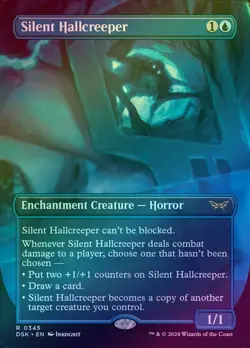 Silent Hallcreeper - ALTERNATE ART FOIL NM (MTG Duskmourn House of Horrors 345) - Image 1