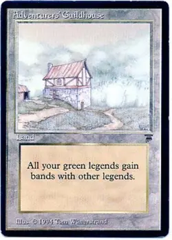 ADVENTURERS' GUILDHOUSE X1 MAGIC MTG LEGENDS LIGHT PLAY (LP) 1994 - Image 1