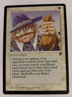 MTG LAND TAX Legends Magic The Gathering Lightly Played - Image 1
