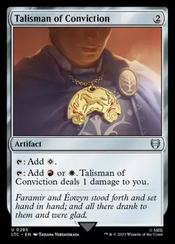 MTG Talisman of Conviction ** Tales of Middle-earth Commander ** English - Image 1