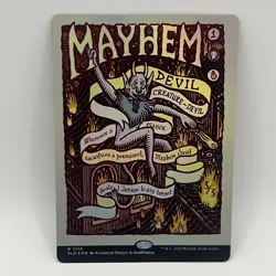 Magic MTG Secret Lair Foil (Prints of Darkness) Mayhem Devil 1715 NM - Image 1