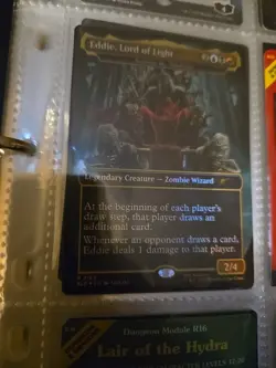 Eddie, lord of light mtg Foil Iron Maiden Secret Lair Nekuzar, The Mindrazer - Image 1