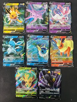 2024 Pokemon TCG S-CHN CS4aC RR Espeon Glaceon Jolteon Leafeon Umbreon Lot*8 - Image 1