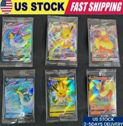 Lot 6 Promo Pokemon S-Chinese Jolteon Flareon Vaporeon V Sealed Unopen Pack - Image 1