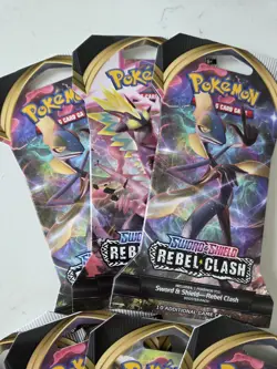 7x Rebel Clash Blister Packs - Factory Sealed Pokemon Sword & Shield Booster Lot 820650806827 - Image 3