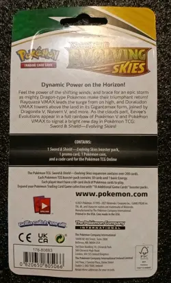 Pokemon Evolving Skies Checklane Blister Pack Slowpoke Promo New! - Image 2
