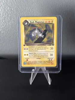 Vintage Pokemon Dark Magneton 1st Edition Team Rocket Non-Holo 28/82 - Image 1