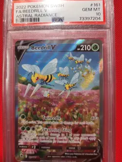 Pokemon Beedrill V Astral Radiance Full Alt Art #161 PSA 10 Gem Mint - Image 1