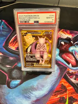 PSA 10 - Pokemon Team Rocket's Mewtwo Destined Rivals Hyper Rare #240 - Image 1