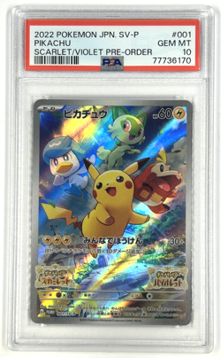 2022 Pokemon Japanse Scarlet & Violet P Pikachu Pre Order PSA 10 - Image 1