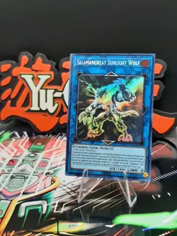 Yu-Gi-Oh! Salamangreat Sunlight Wolf LD10-EN000 Ghost Rare 1st Ed - NM - Image 1