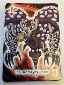 Thousand-Eyes Restrict Officially Licensed Yu-Gi-Oh! Playing Card - Image 1