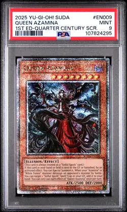 2025 YU-GI-OH! SUDA-SUPREME DARKNESS #EN009 QUEEN AZAMINA PSA 9 - Image 1