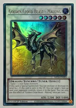 Golden Cloud Beast - Malong MP24-EN203 (NM) Ultra Rare 1st Edition Yu-Gi-Oh! TCG - Image 1
