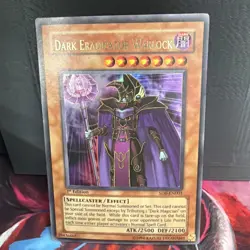 Yugioh Dark Eradicator Warlock SD6-EN001 Ultra Rare 1st Ed LP - Image 1