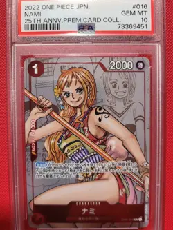 2022 One Piece Japanese 25th Anniversary Collection #016 Nami PSA 10 - Image 1