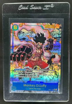 2025 One Piece A Fist Of Divine Speed Monkey D Luffy Manga Alt Art #OP11-118 - Image 1