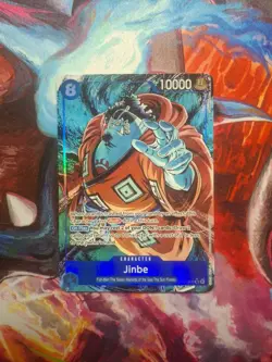 One Piece Jinbe Alt Art OP14-049 THE AZURE SEA'S SEVEN English NM - Image 1