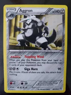 Aggron 8/124 Cosmos Holo Pokemon TCG Blister Exclusive BW Dragons Exalted NM - Image 1