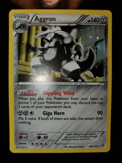 Aggron 8/124 Cosmos Holo Pokemon TCG Blister Exclusive BW Dragons Exalted NM - Image 3