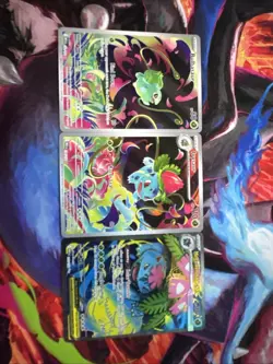 Pokemon Venusaur Evolution Line Set Bulbasaur Ivysaur Mega Venusaur EX - Image 1