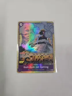 One Piece Gum-Gum Jet Gatling (Alt Art) OP03-072 R (Best Vol. 2 PRB-02 English) - Image 1