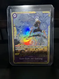 One Piece Gum-Gum Jet Gatling (Alt Art) OP03-072 R (Best Vol. 2 PRB-02 English) - Image 1