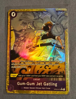One Piece Gum-Gum Jet Gatling (Alt Art) OP03-072 R (Best Vol. 2 PRB-02 English) - Image 1