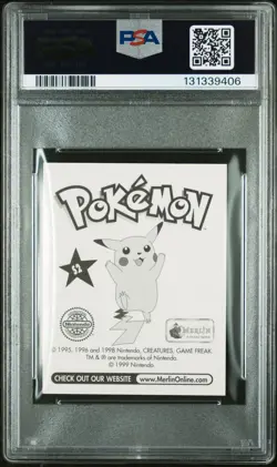 PSA 8 NM/MT 1999 MERLIN POKEMON #S2 ASH & PIKACHU-PRISM - Image 2